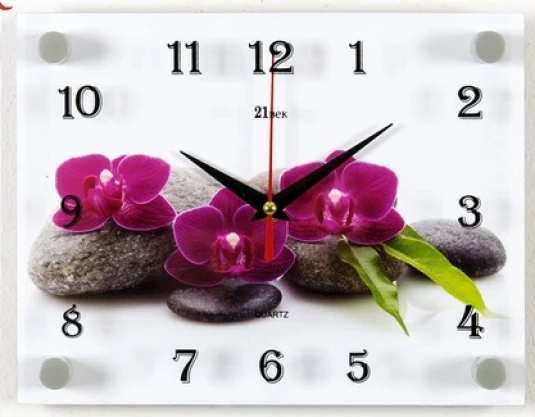 Часы настенные 2026-908 Спа и орхидеи