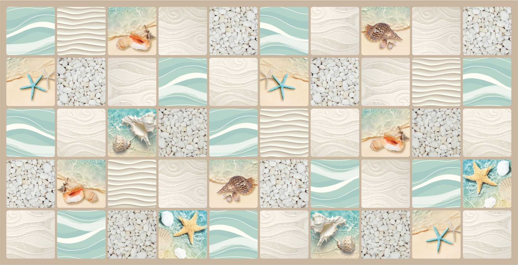 Панель ПВХ АРТ Квадрат Океан 955*480 (15)