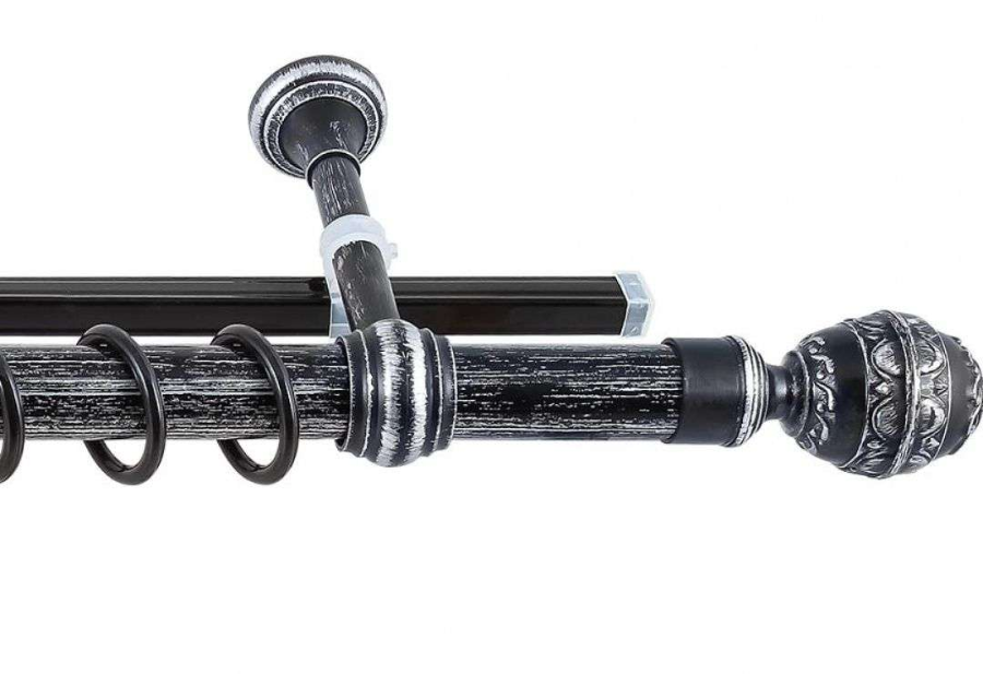 Карниз Валанс+У-шина 2,0 черненое серебро/патина