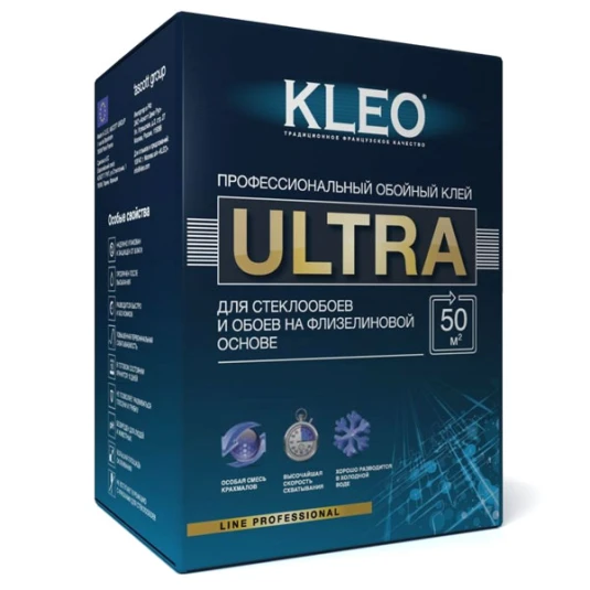 KLEO ULTRA 50,Клей для стеклообоев и флиз.обоев 500г (12)