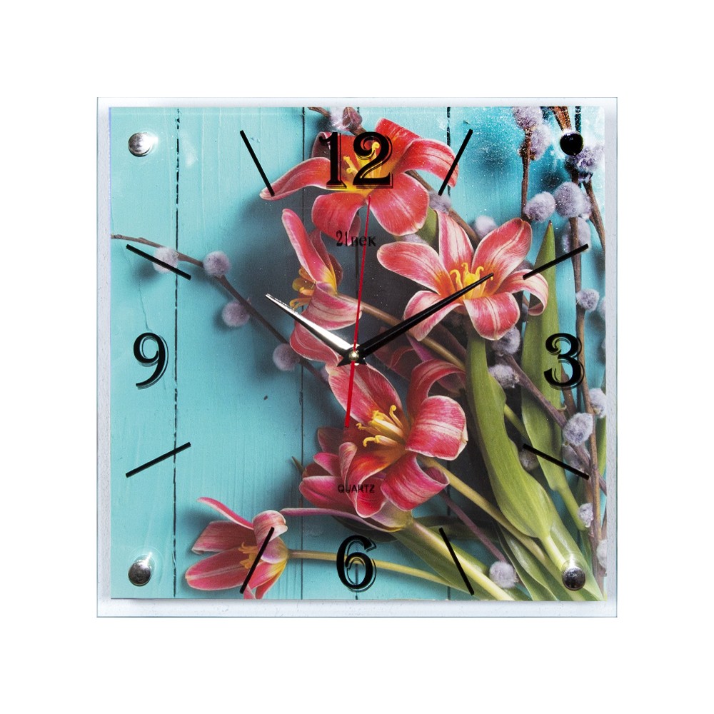 Часы настенные 3535-002 Лилии