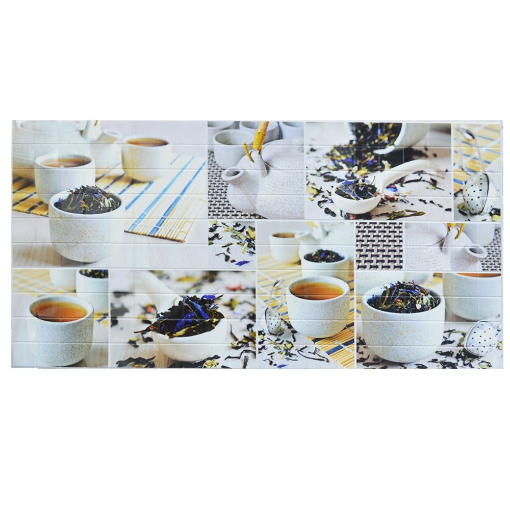 Панель ПВХ ПМ Квадрат Терраццо Чай 960*485мм (15)