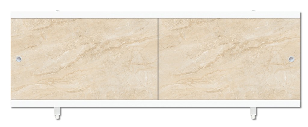 Экран п/в Кварт 1,48 мрамор бежевый