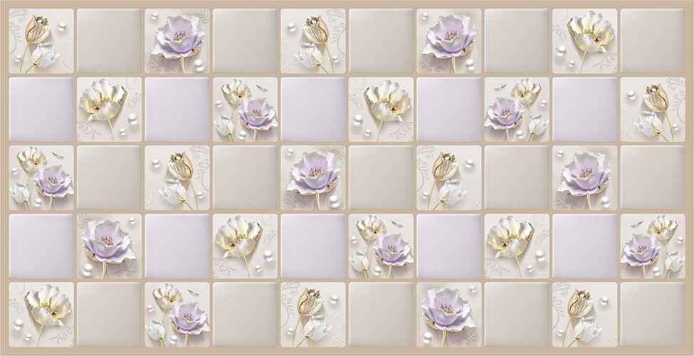 Панель ПВХ АРТ Квадрат Жемчужина 955*480 (10)