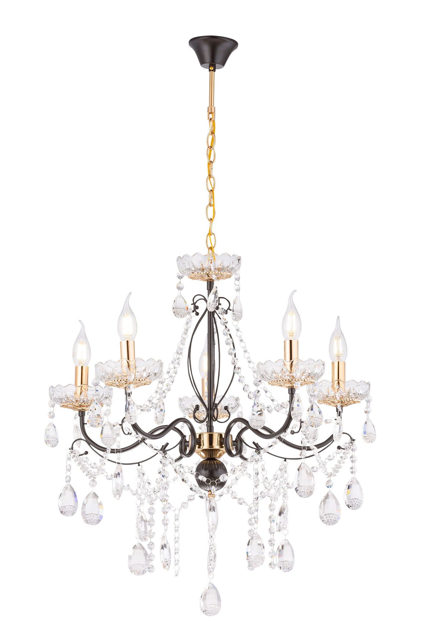 Люстра  4460/5 CF+FG (1)