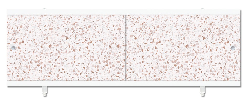 Экран п/в Кварт 1,68 камешки бежевые