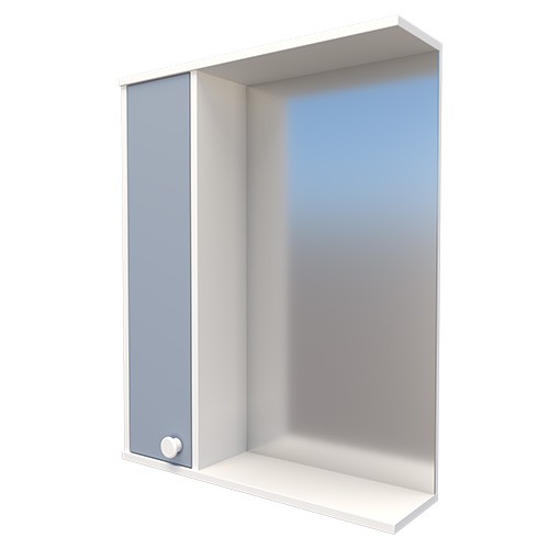 Шкаф Индиго 55 (серый опал) лев.