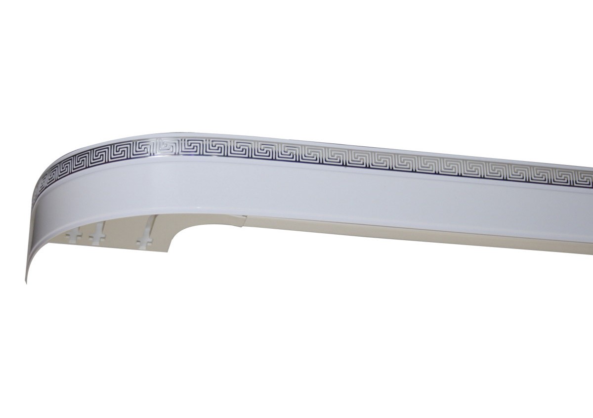 Карниз Греция с поворотом 1,8 бел с серебром