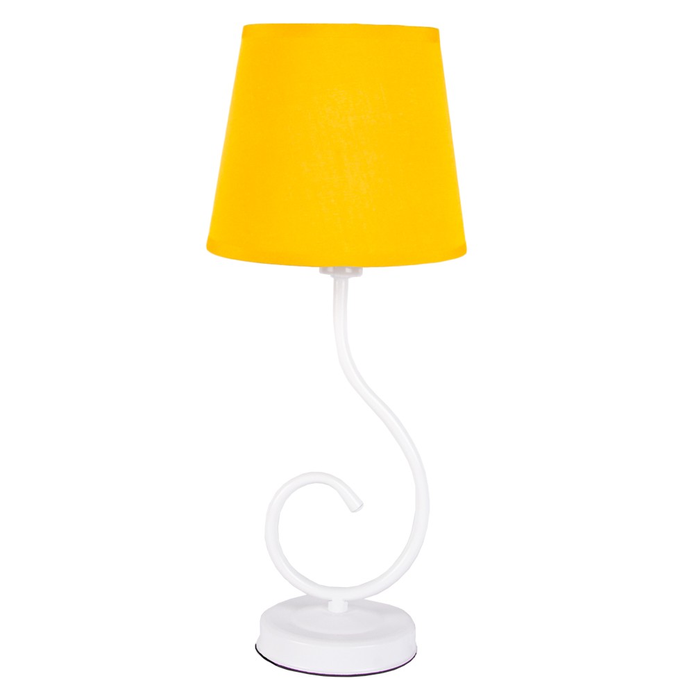 Светильник настольный 40327 желтый с абажуром (1)