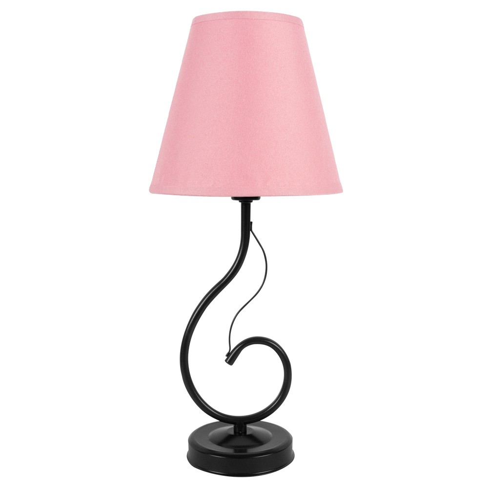 Светильник настольный 40128 Розовый с абажуром