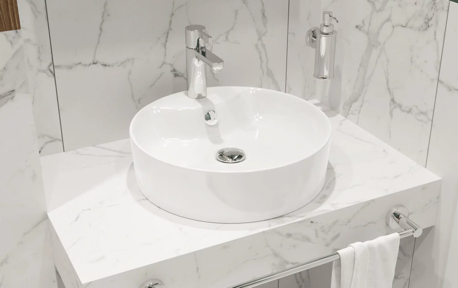 Умывальник накладной Best Shelf круглый  /Sanita LUX/