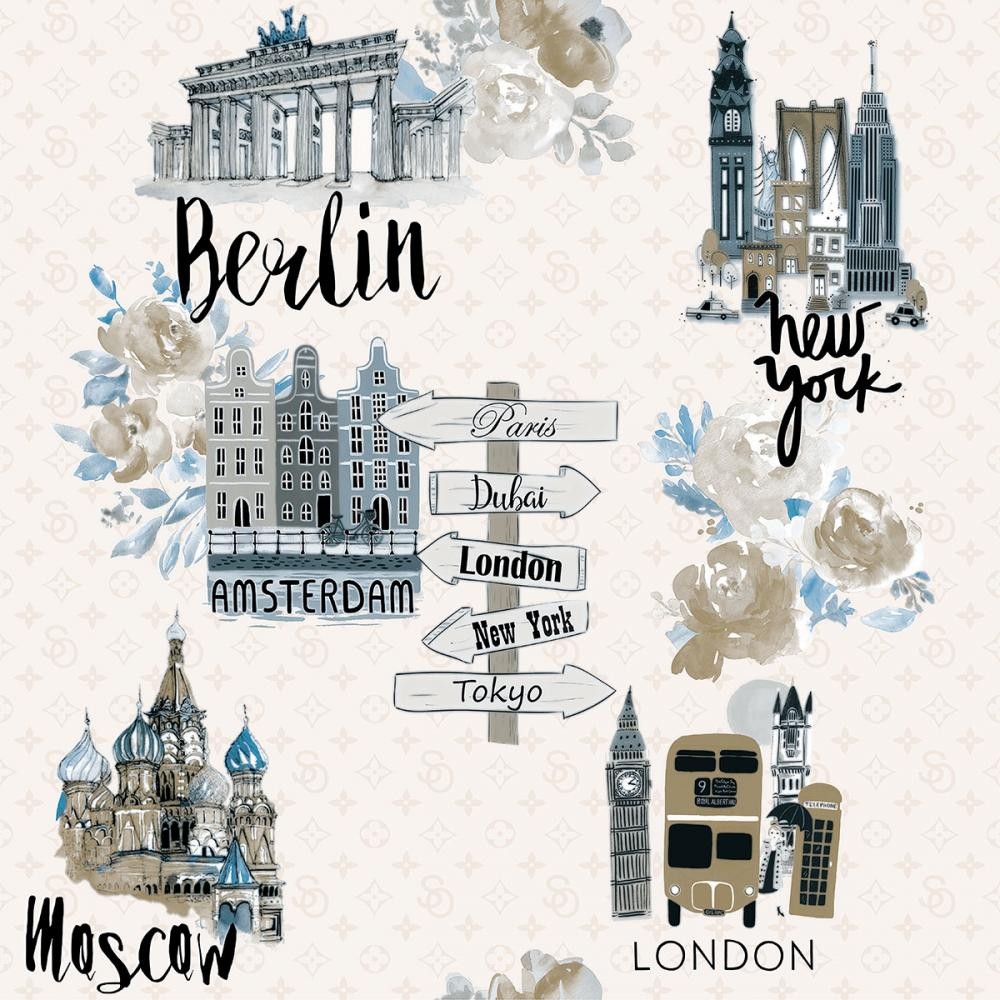 Обои Д860-01 Амстердам /0,53*10/С6/ДК/Саратов (12)