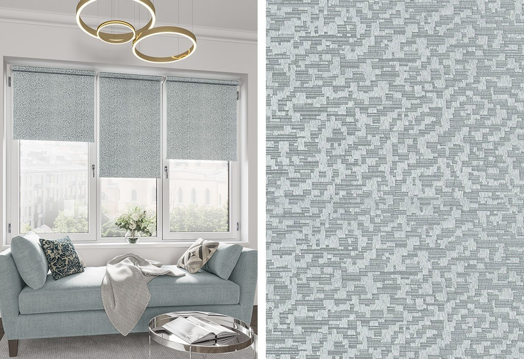 Ролета Мозаика 160*175 темно-серый ГП