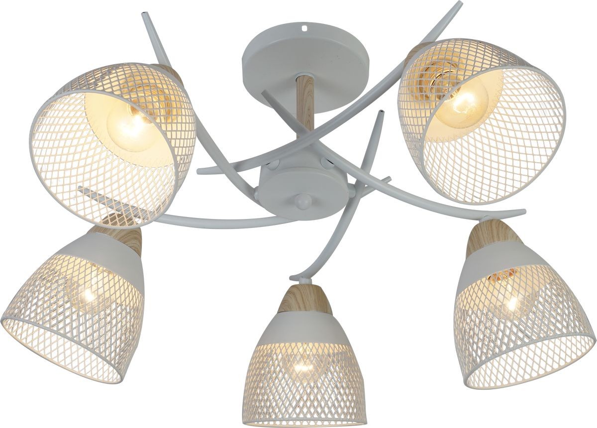 Люстра  10677/5 WH+WOOD (4)