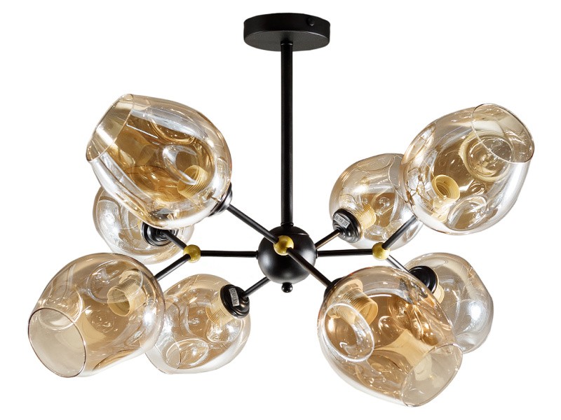 Люстра GLX-094-8-BK+BR (1)