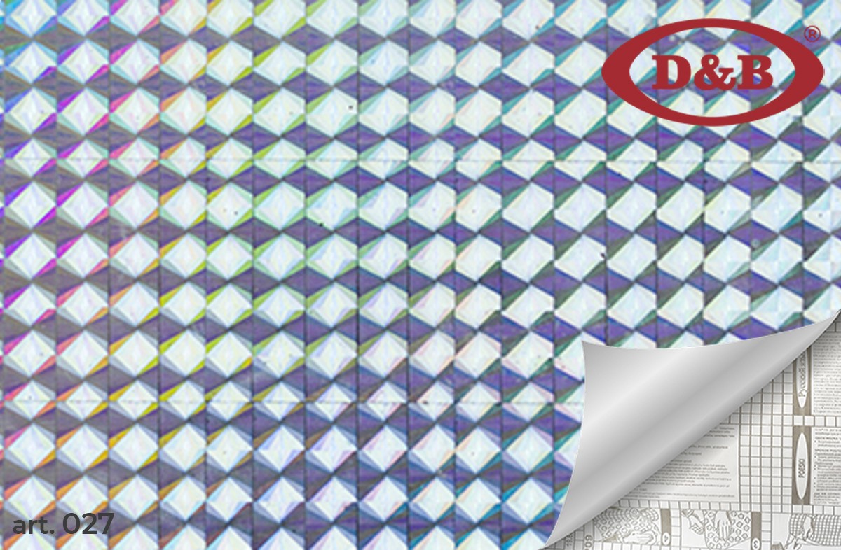 027 LB голография 45см/8м серебро