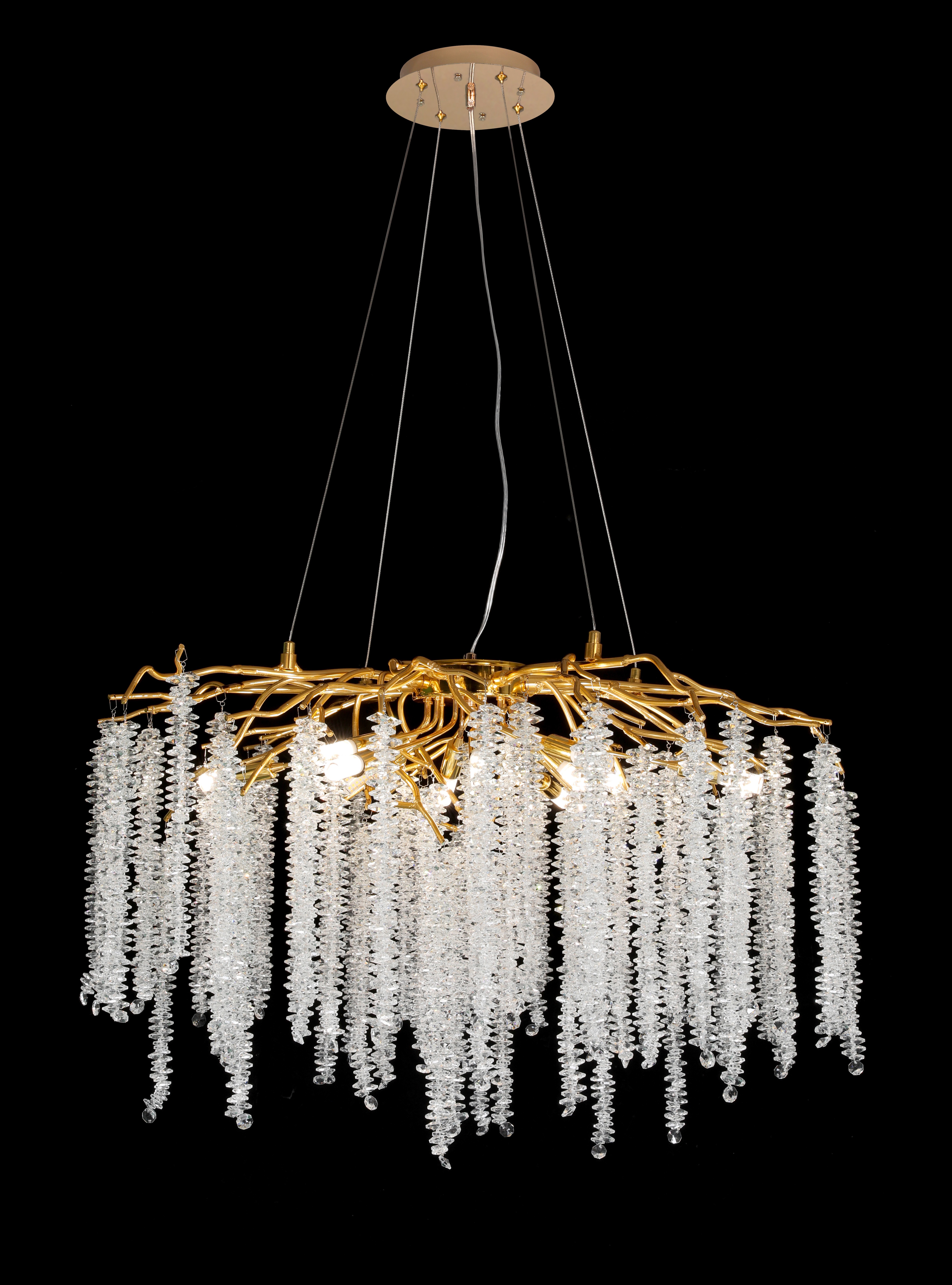 Люстра 30041/12 GD+WT GLASS D800 12*G9 20W LED