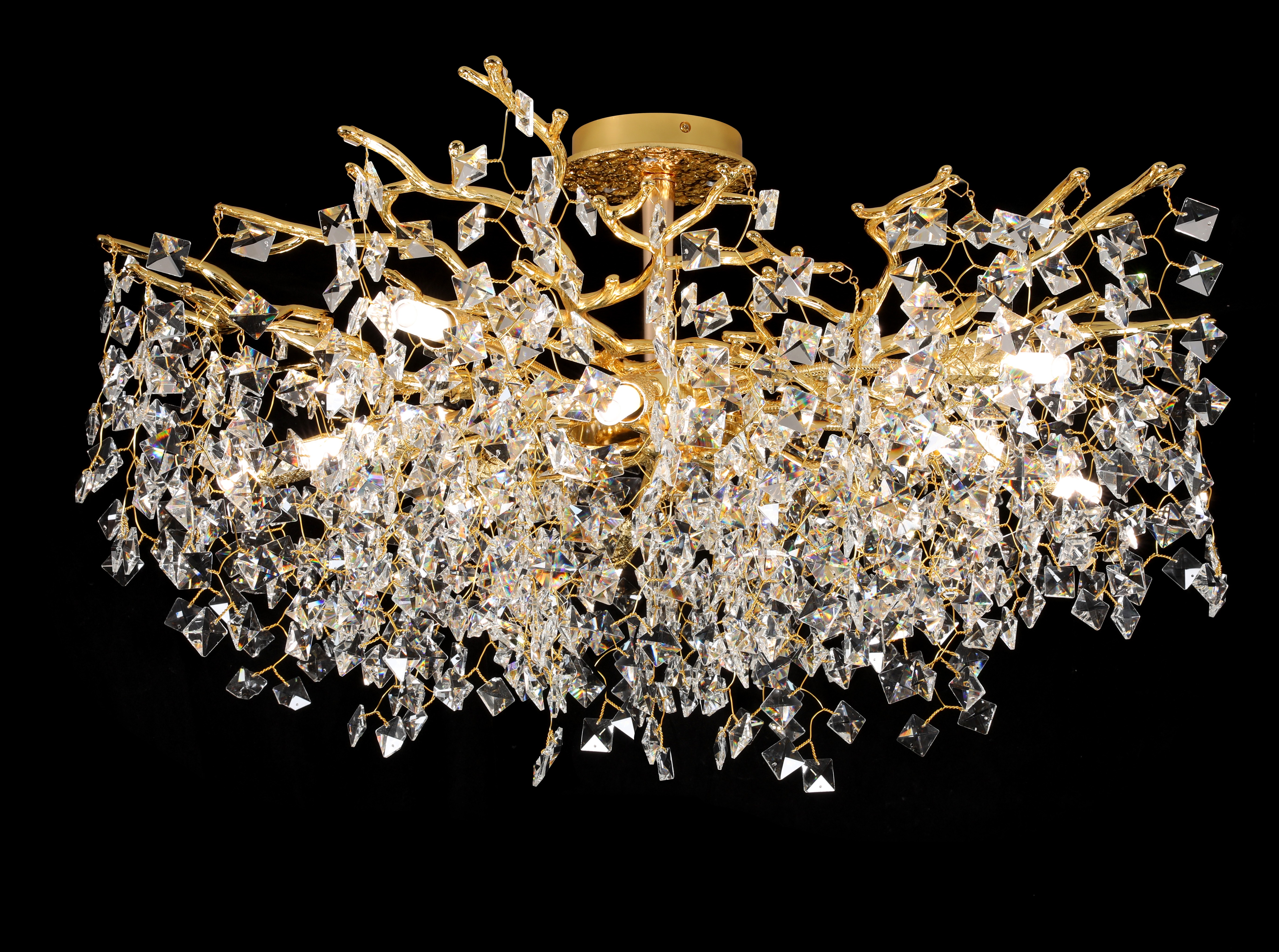 Люстра 30043/10 GD+WT GLASS D760 10*G9 20W LED