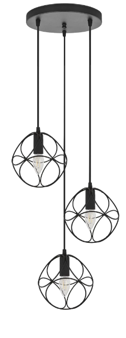 Люстра  1825/3 Черный (1)
