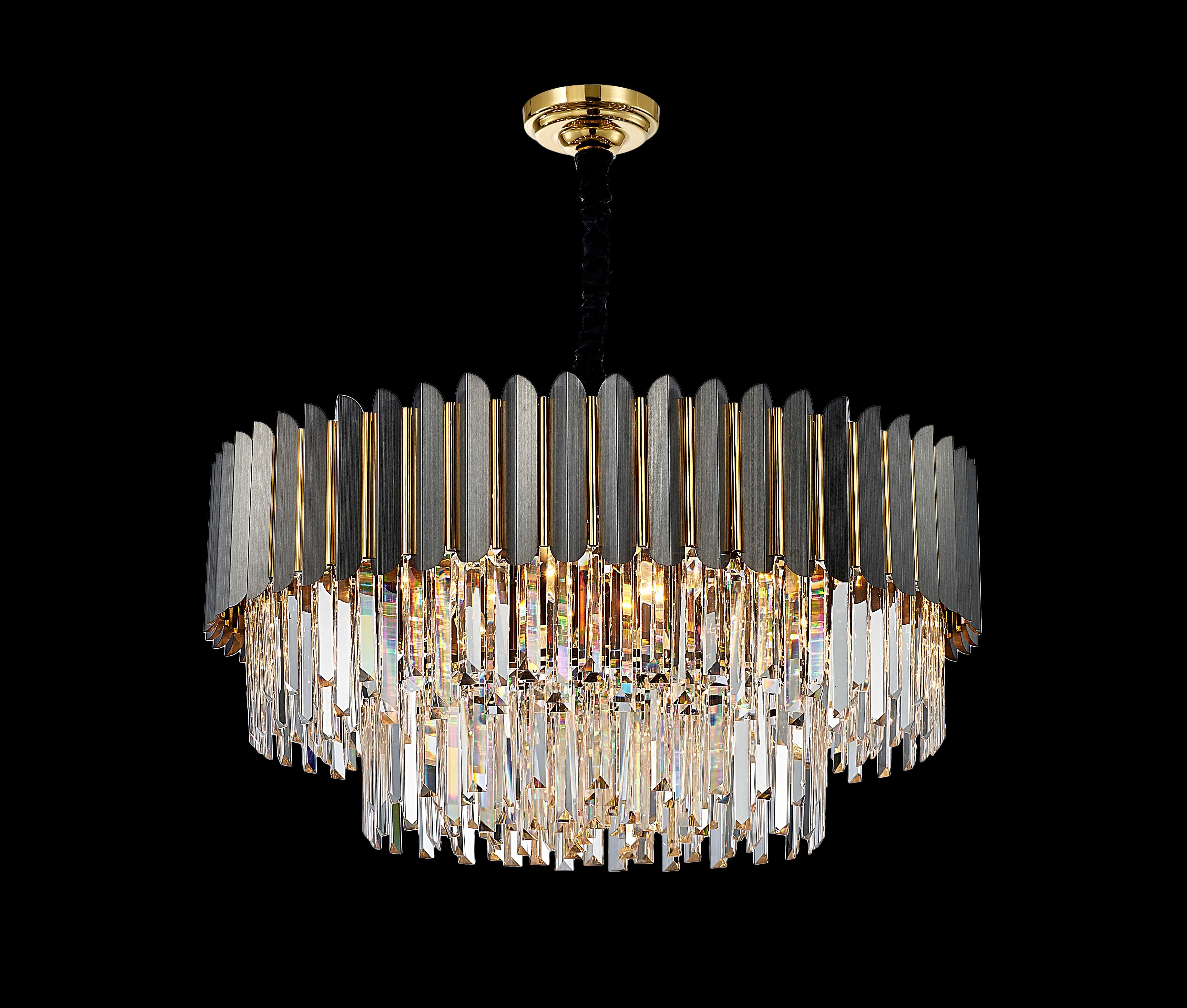 Люстра  5029/800 GD+BK (1)