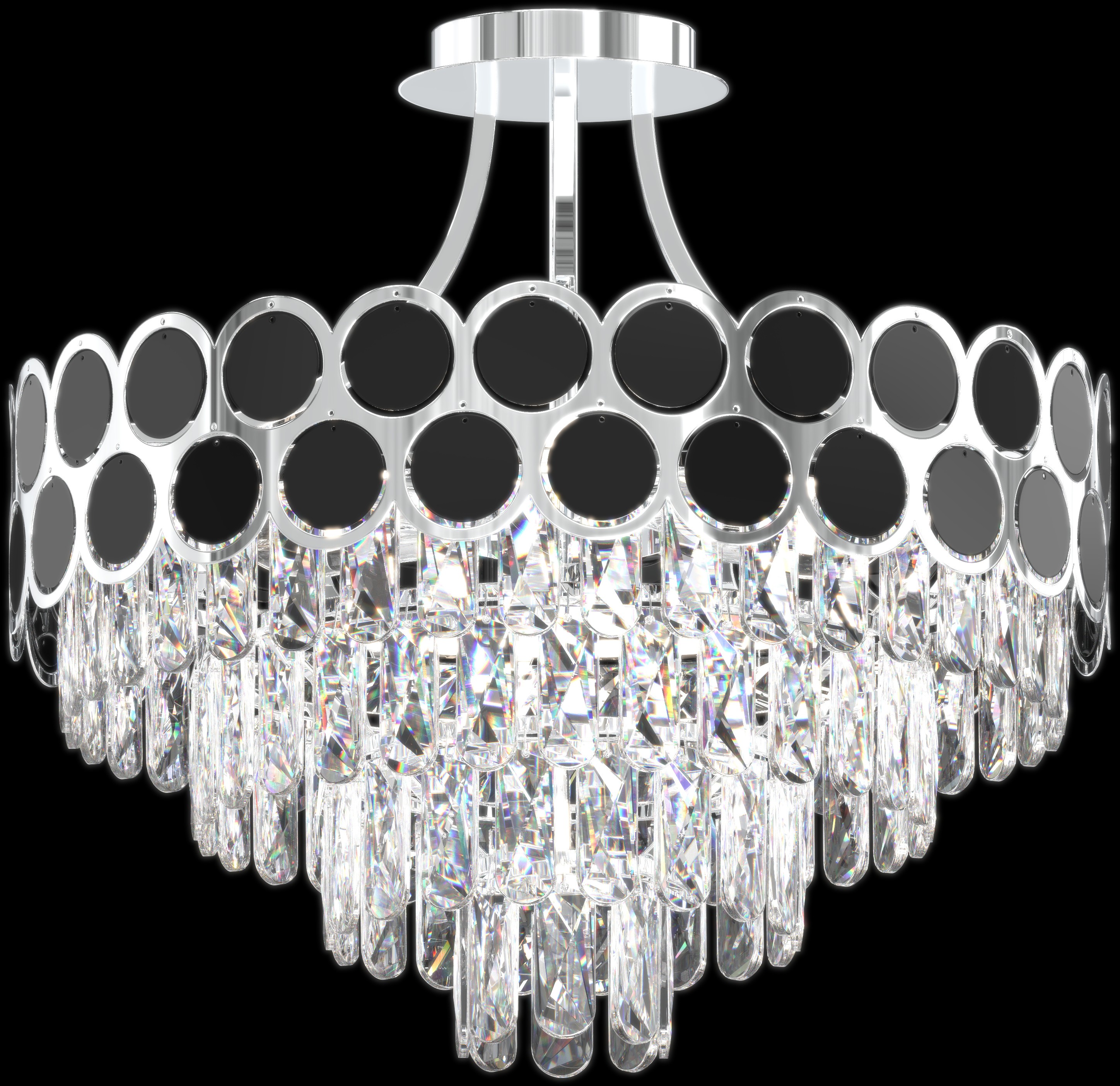 Люстра  33008/500 CR+BK 8*Е14