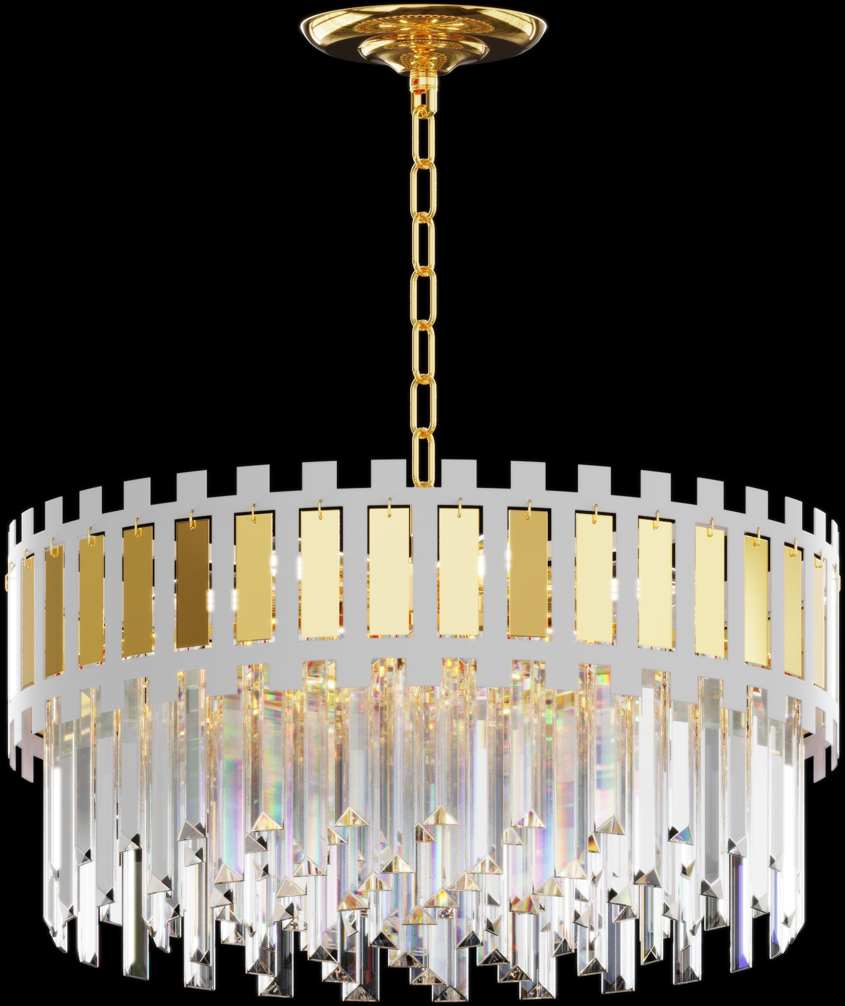 Люстра  33010/500 FGD+WH 8*Е14