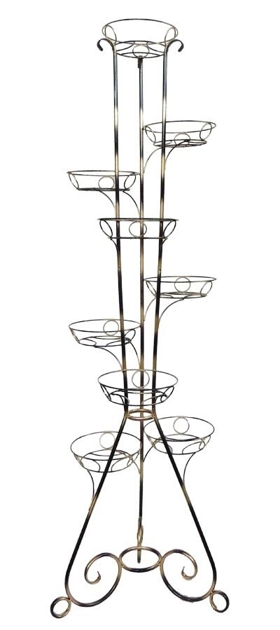 Подставка для цветов Грация9 904-1БЗ Белый с золотом