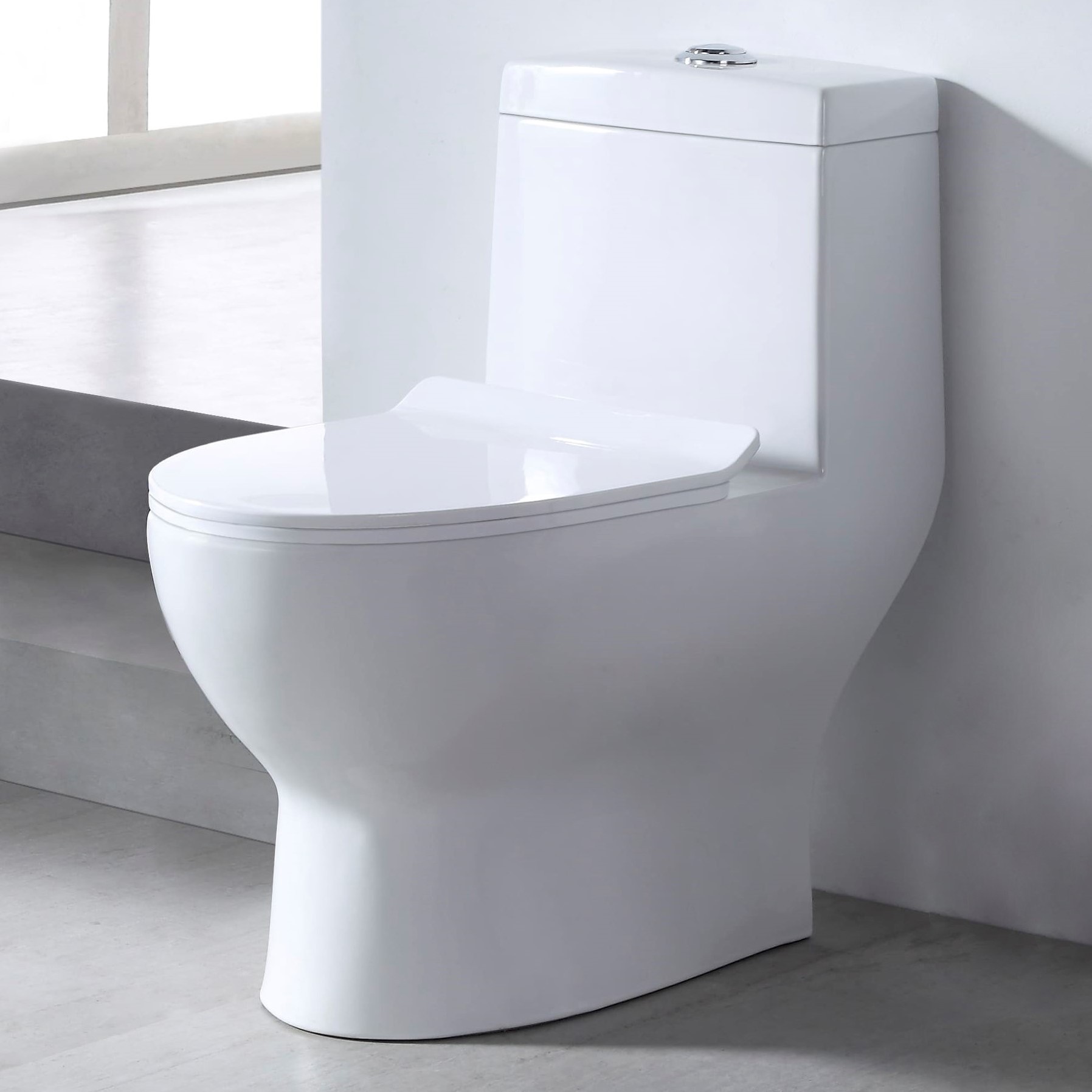 Монолит  SM9601, тонкое сиденье (с гофрой и подводкой)