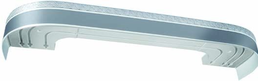 Карниз Греция с поворотом 2,0 серебро