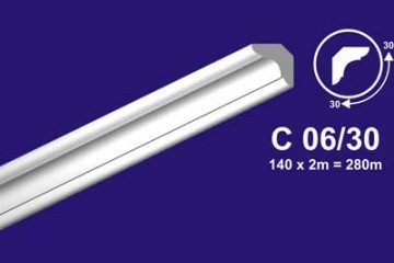 Плинтус потолочный С 06/30 2м (140)