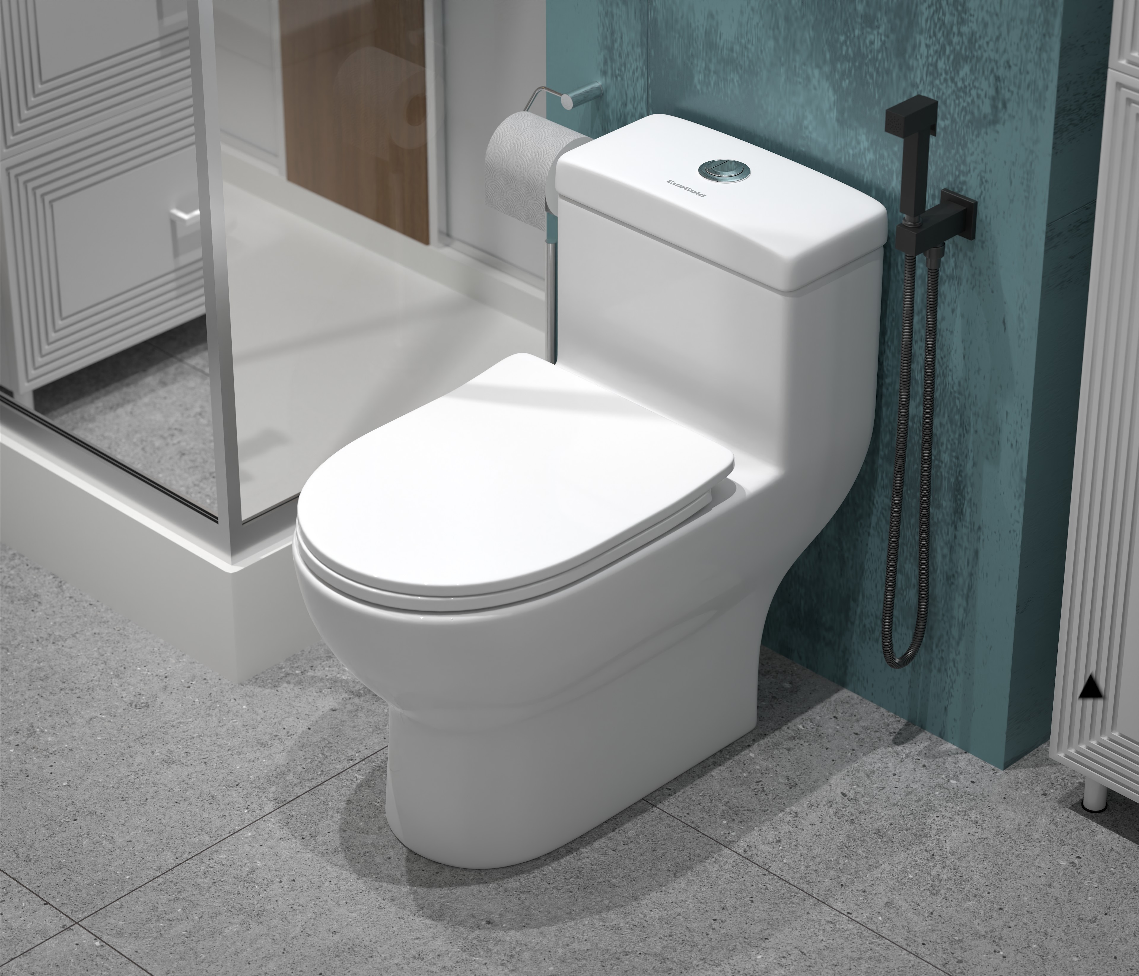 Монолит  Т1017, тонкое ДП сиденье (с гофрой и подводкой)