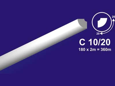 Плинтус потолочный С 10/20 2м (200)