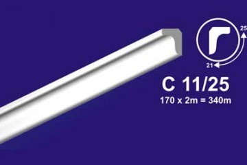 Плинтус потолочный С 11/25 2м (170)