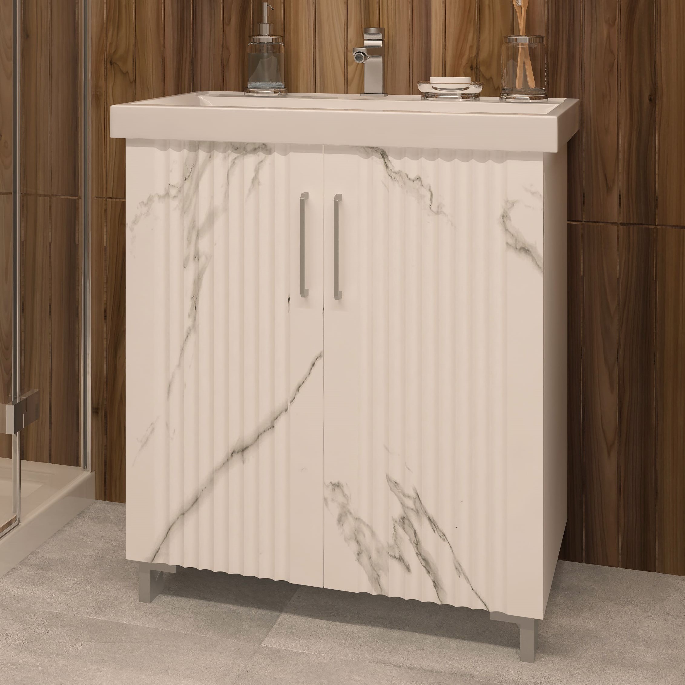 Тумба Era70  + ум. Грэмми 70 Монте белый