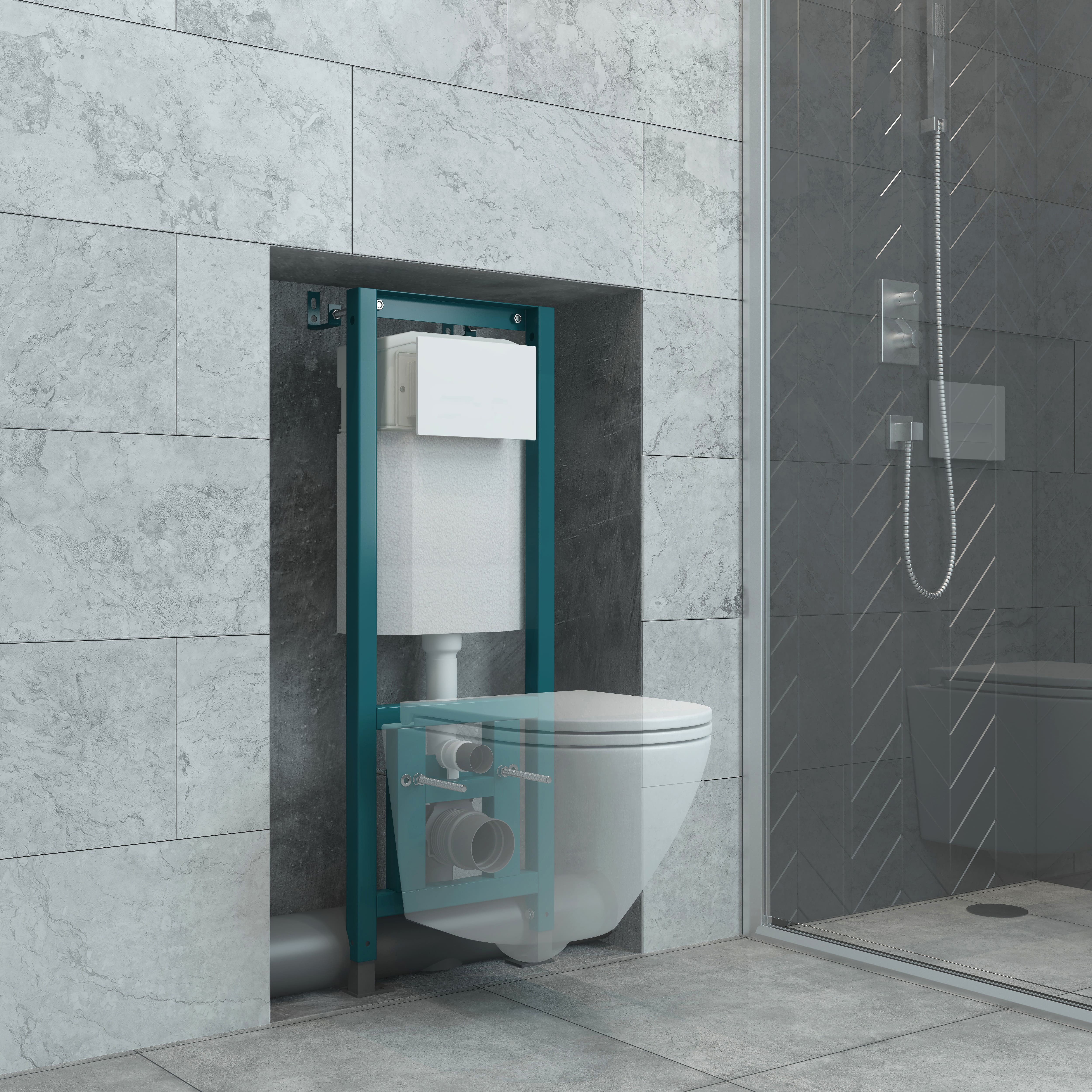 Инсталляция EvaGold 400 для подвесного унитаза БЕЗ КНОПКИ