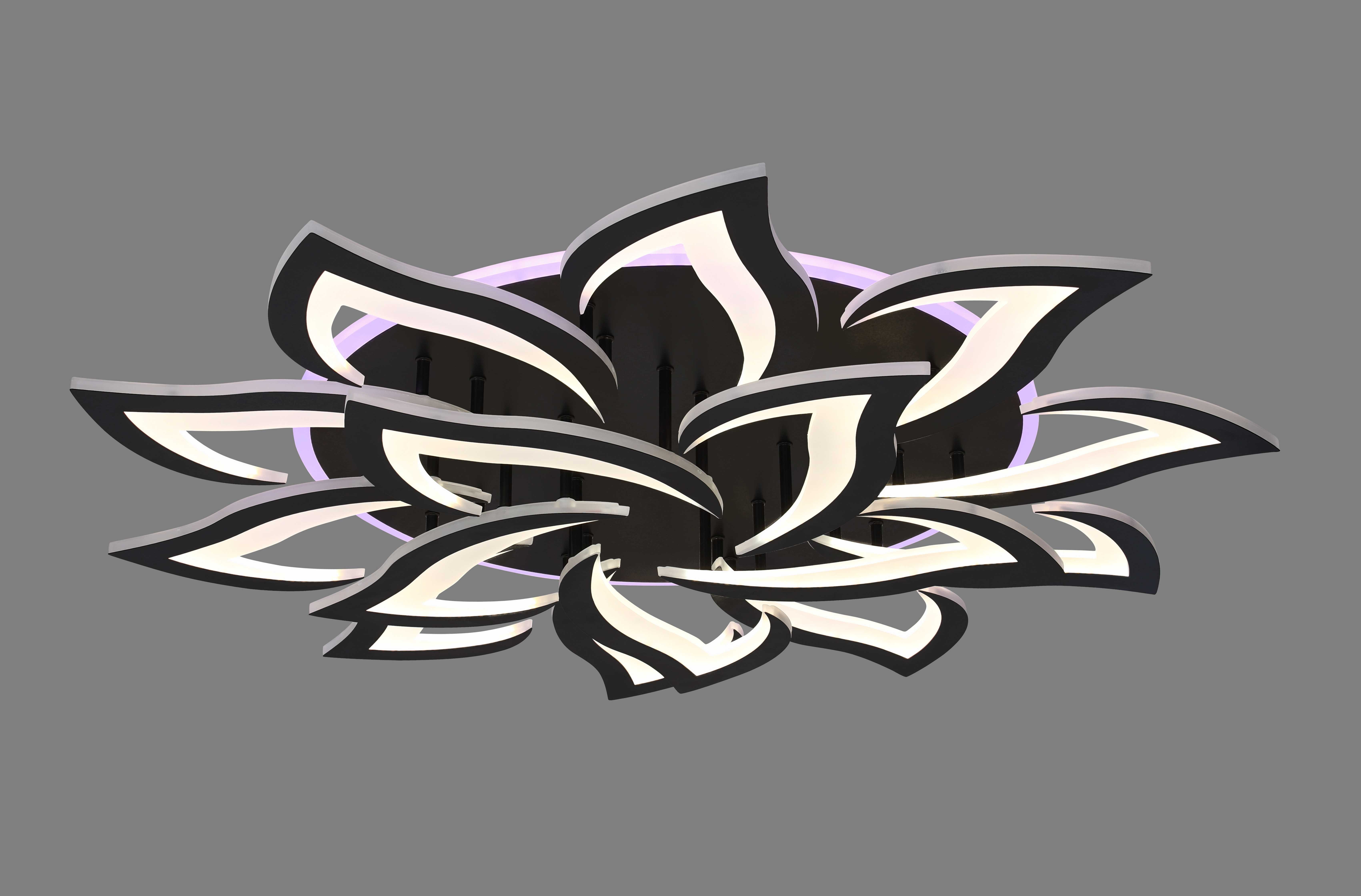 Люстра  3016/10+5 BK+RGB (1) MN RL