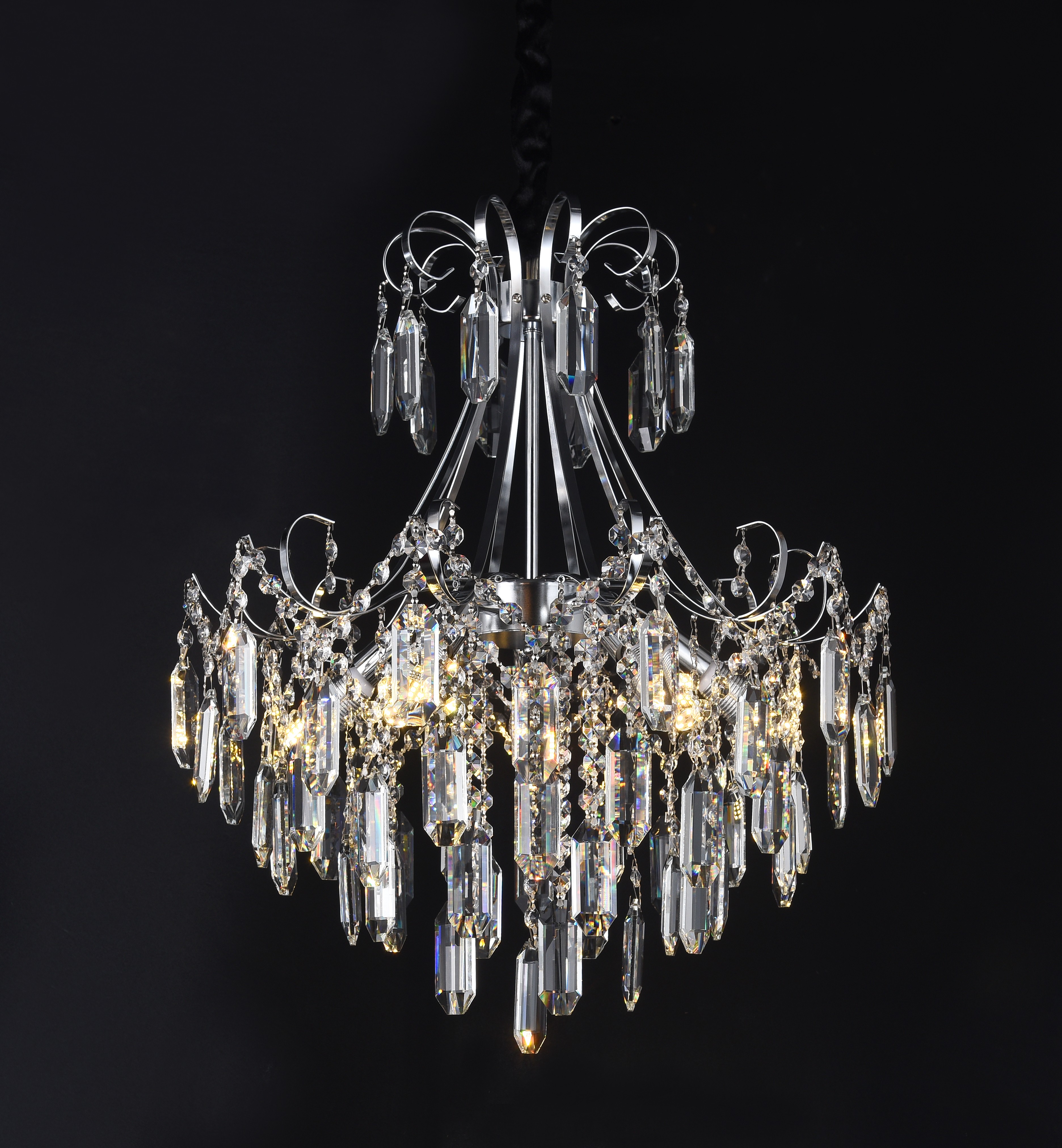 Люстра 30046/5 CR+WT GLASS D480 5*E14 40W 