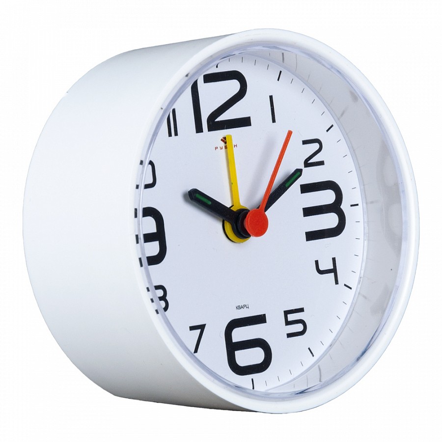 Будильник В7-001W белый