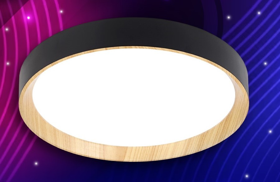 Светильник LED ДИАДА 60Вт НББД-RC-Р-1 ВЕНГЕ/ЧЕРНЫЙ