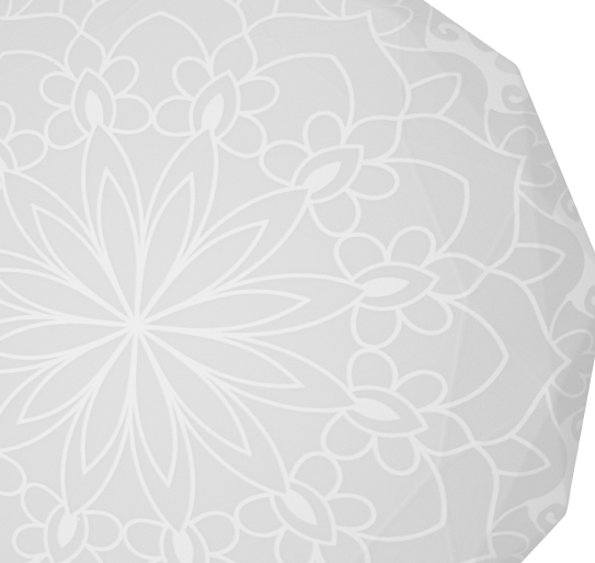 Светильник Пейсли белый LED 20W 6400К 230мм 3-30-20