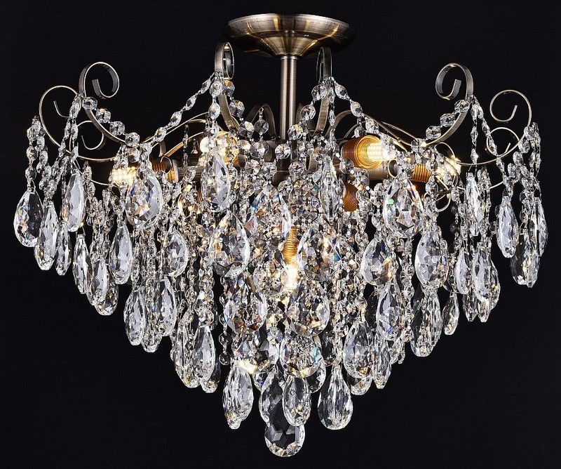 Люстра 30022/8 AB+WT GLASS 