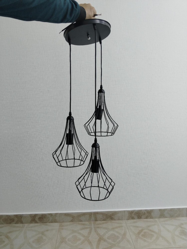 Люстра  1200/3 Черный  (1)