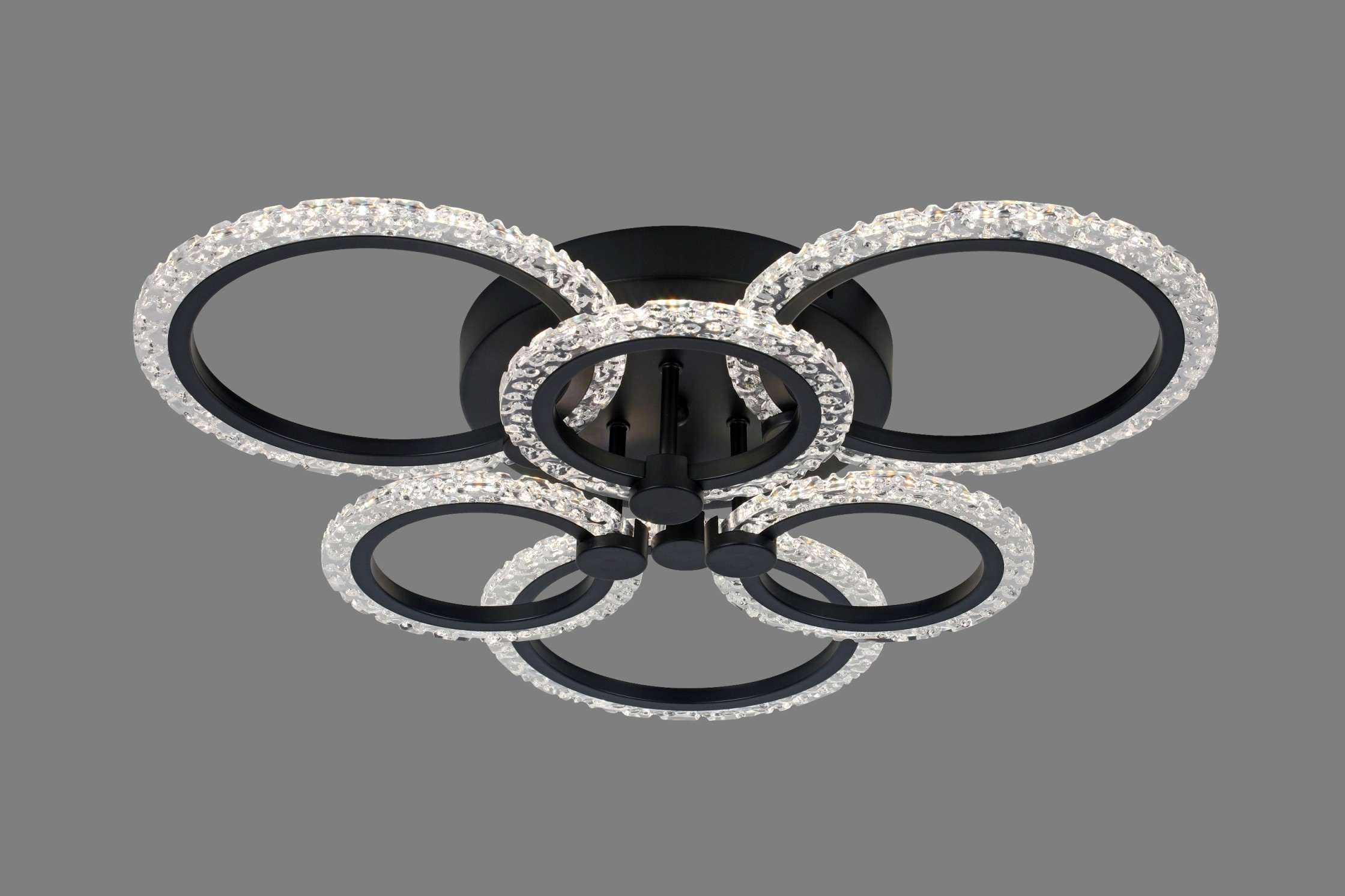 Люстра  A3009/3+3 BK+RGB (1) MN RL