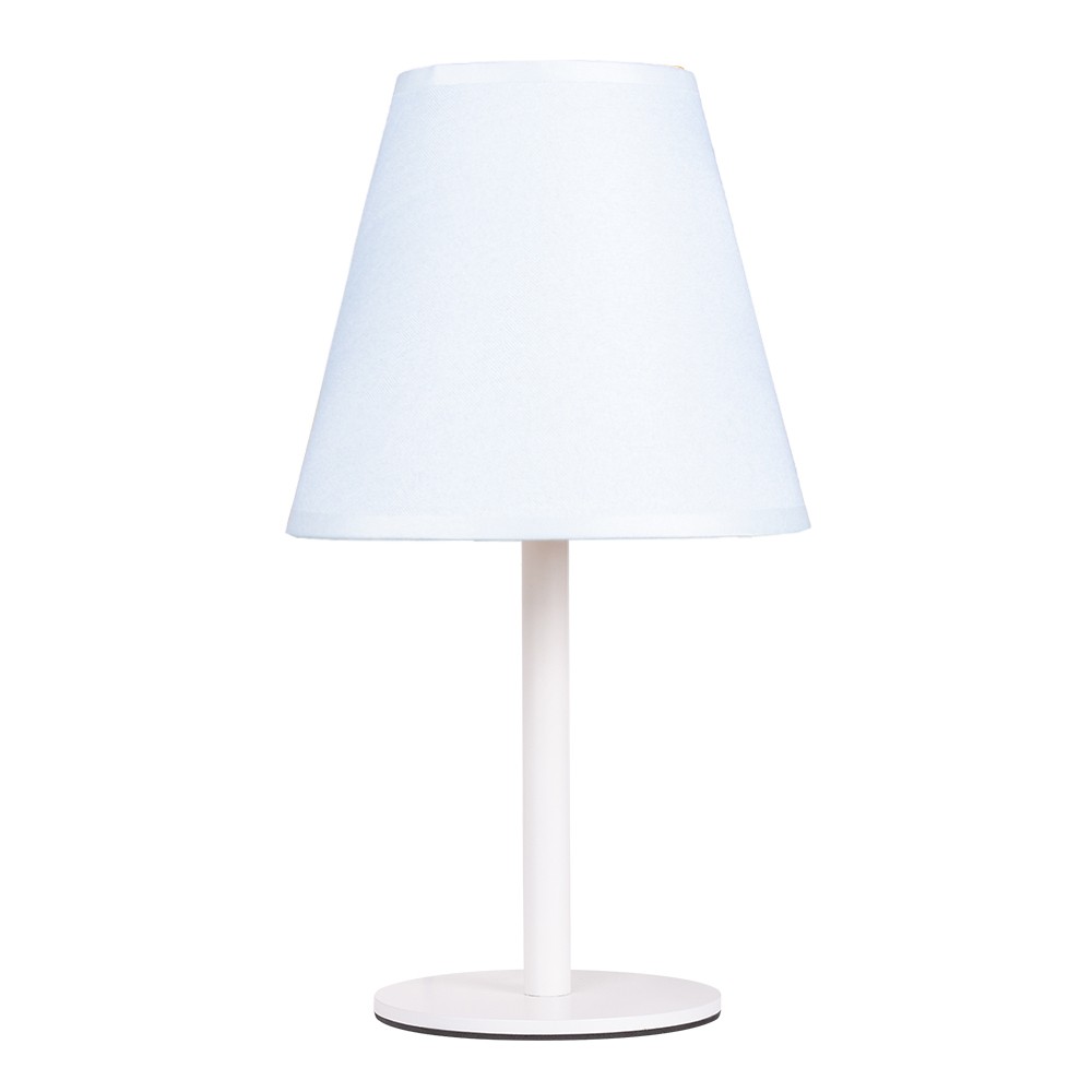 Светильник настольный 40427 белый с абажуром (1)