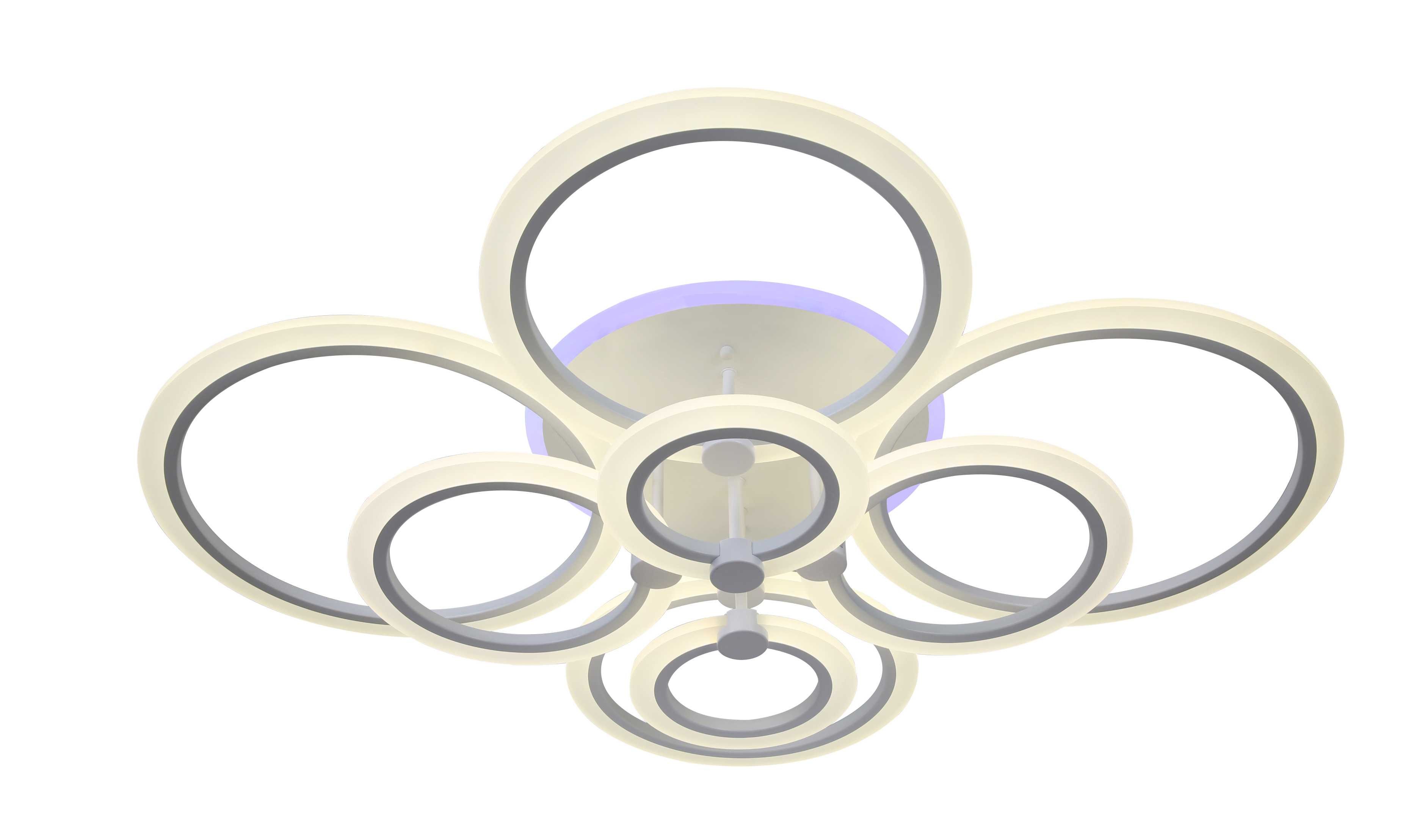 Люстра  3009/8 WT+RGB (1)