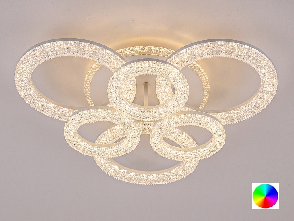Люстра GLX-23513-3+3H-188W-WH+RGB (1)