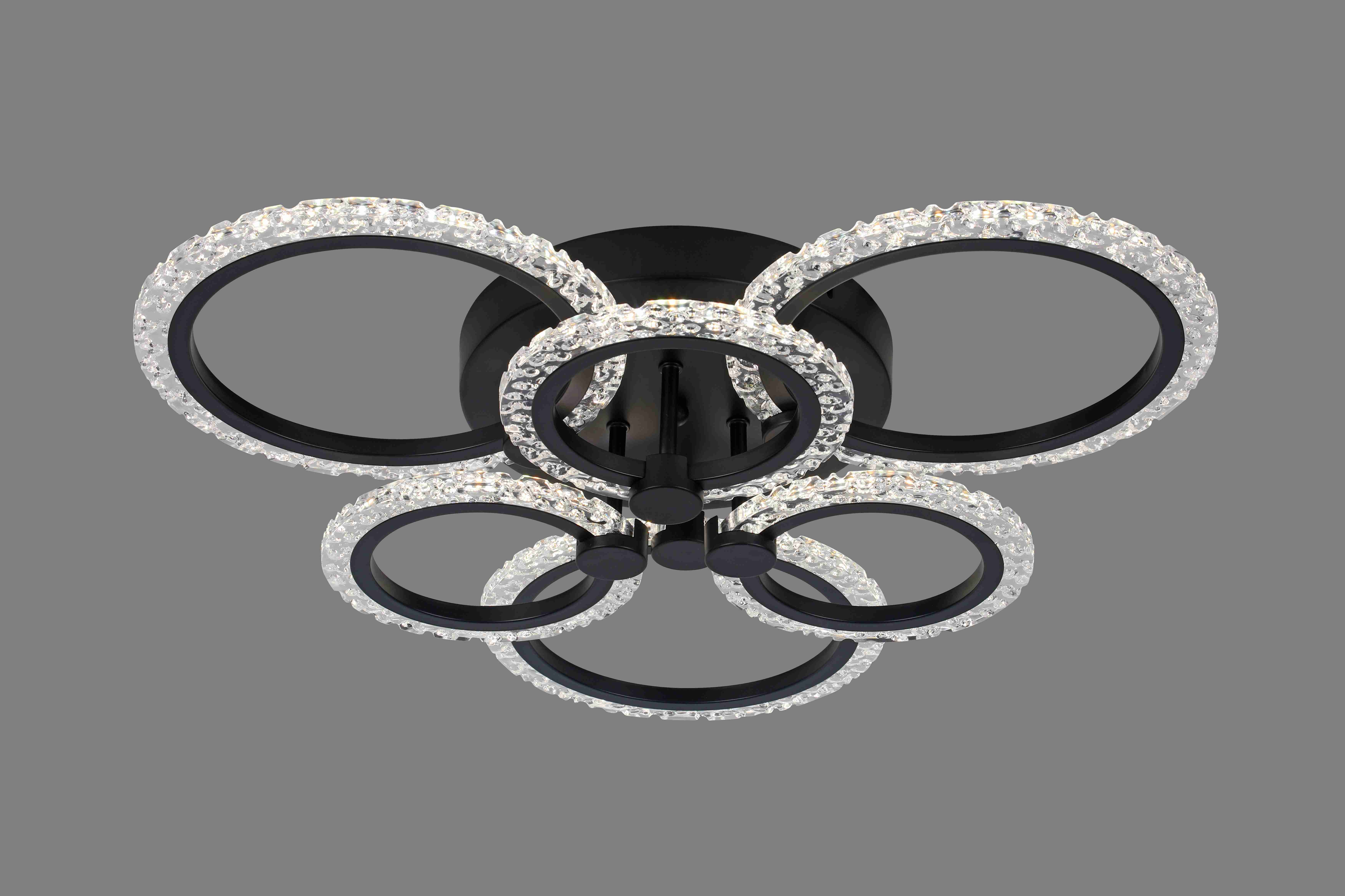 Люстра  A3009/3+3 BK (1) MN RL