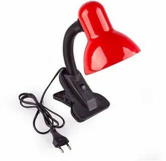Светильник настольный на прищепке DL-2-60W-Е27 красный