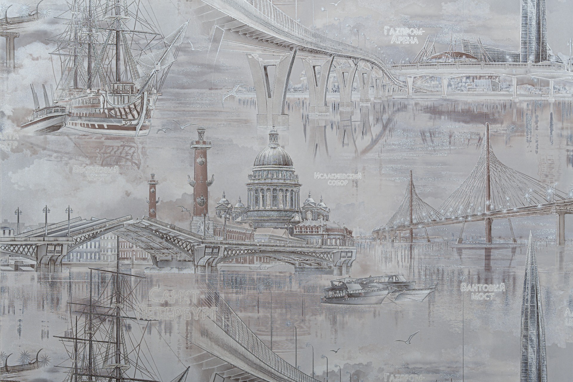 Обои декор г.т арт.11236-04 Северная Столица 10м*1,06м(6)