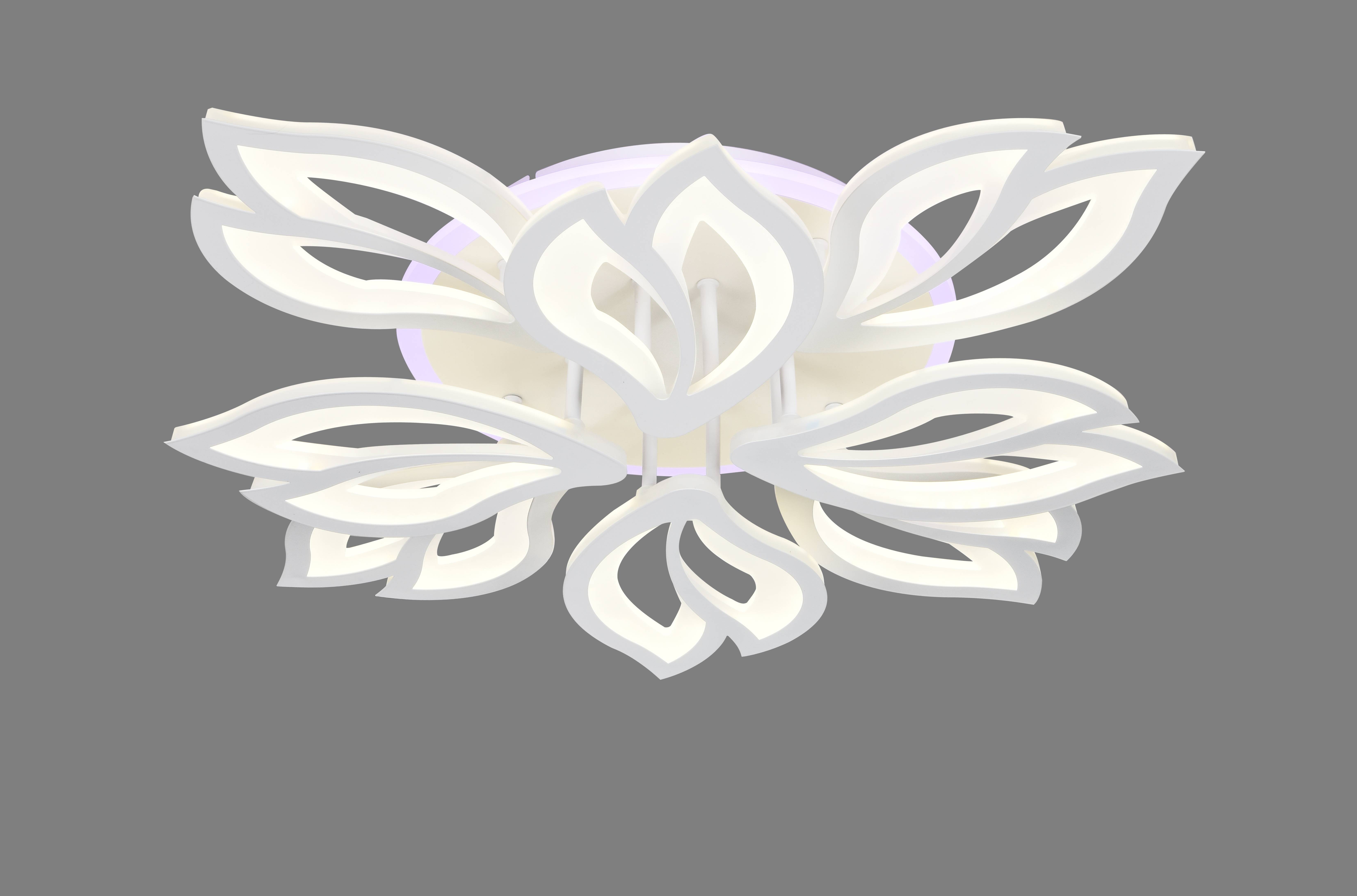 Люстра  3053/4+4 WT+RGB (1) MN (RL)